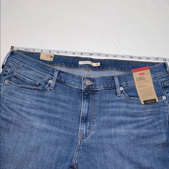 Levi’s Midrise Straight Leg Jeans, Size 18W, NWT - Picture 3 of 8